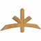 Ekena Millwork Alberta Rough Sawn Timber Gable Bracket, Western Red Cedar, 60"W x 22"H x 2"D x 4"F, 9/12 Pitch GBW060X22X0204ALB00RWR - alternate 3